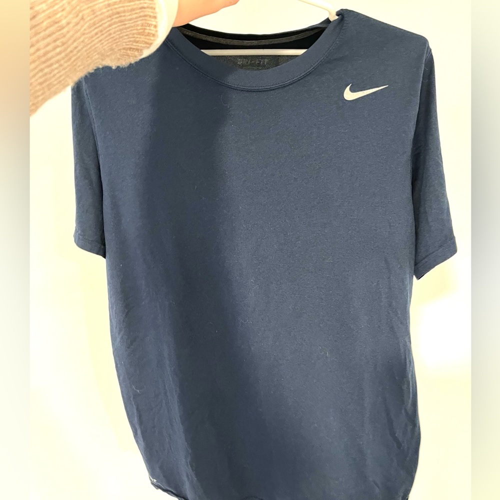 Blue Nike Dry fit shirt